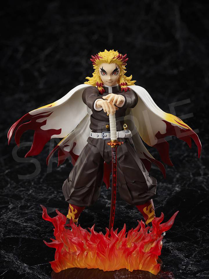 Boneco Kyojuro Rengoku Kimetsu no Yaiba Demon Slayer Bandai em