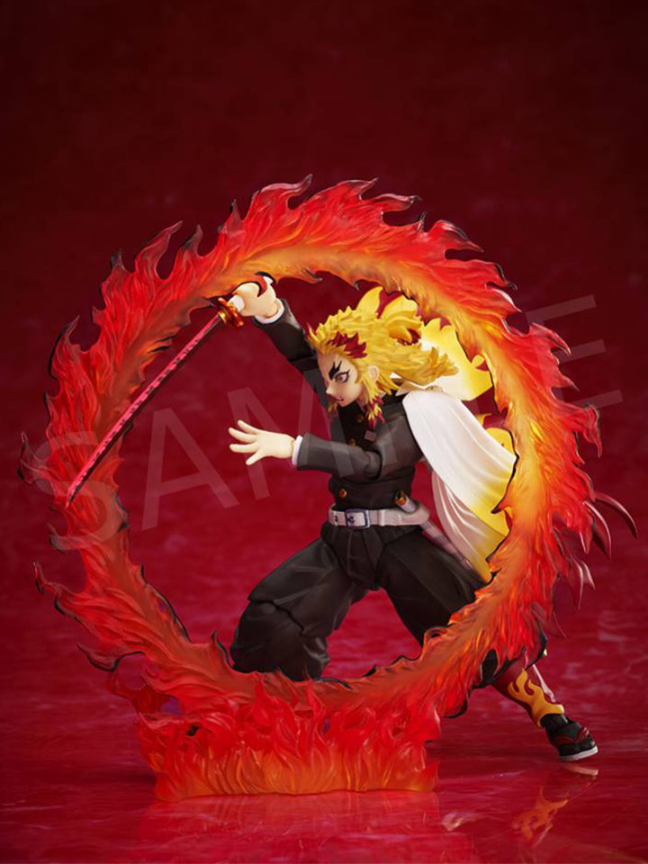 Demon Slayer Kyojuro Rengoku Action Figure - The Quirky Quest (15 Cms)