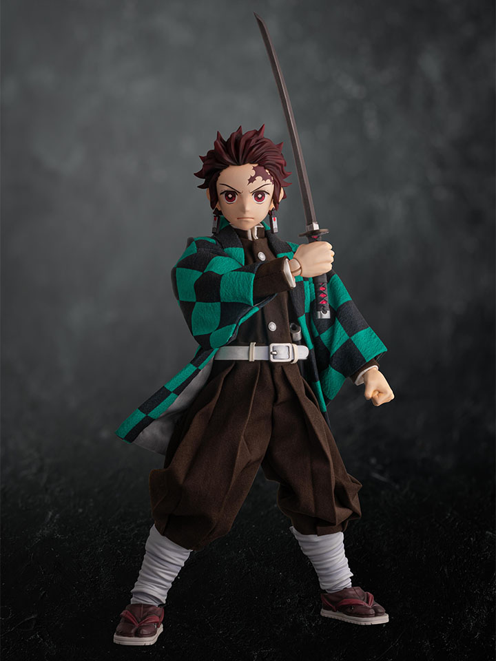 MUITO BARATO FIGURA DE TANJIRO ACTION FIGURE DA COLEÇÃO DEMON SLAYER  [KIMETSU NO YAIBA] UNBOXING 