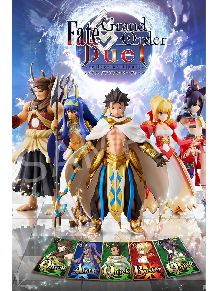 *B3362-4C Aniplex Fate/Grand Order Duel Cards & Figure 2 Caster Japan Anime